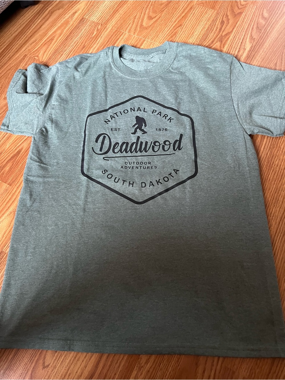 South Dakota Men's Green Graphic T-Shirt